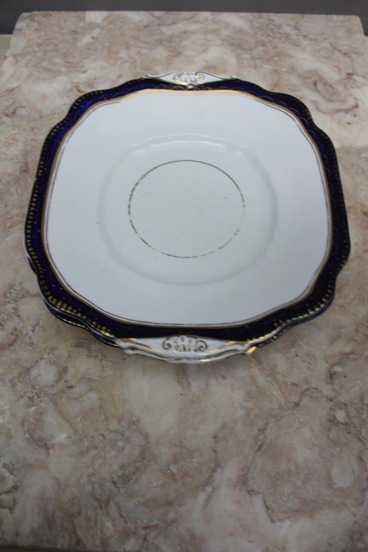 Pair Diamond China Plates - Kernow Furniture