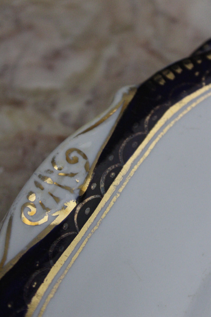 Pair Diamond China Plates - Kernow Furniture