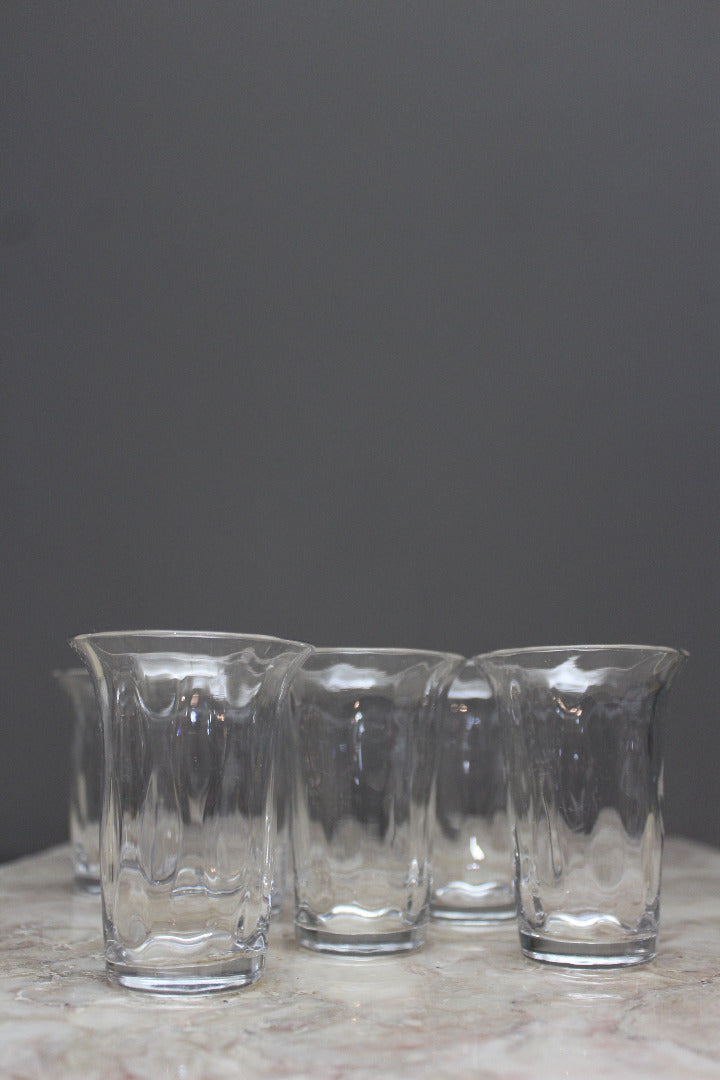 6 Vintage Water Glasses - Kernow Furniture