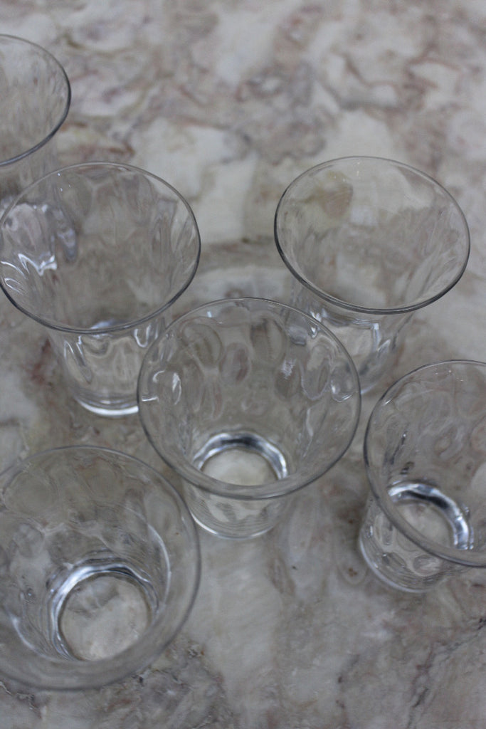 6 Vintage Water Glasses - Kernow Furniture