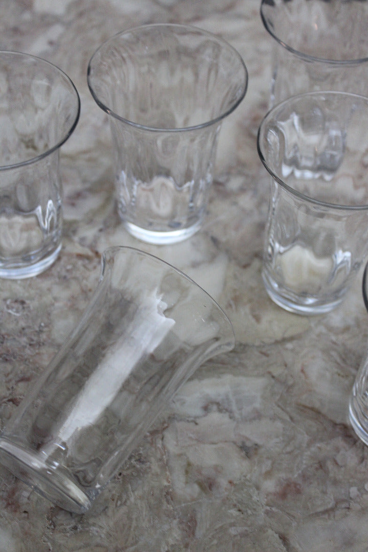 6 Vintage Water Glasses - Kernow Furniture