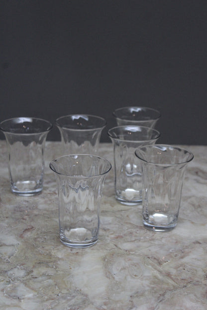 6 Vintage Water Glasses - Kernow Furniture