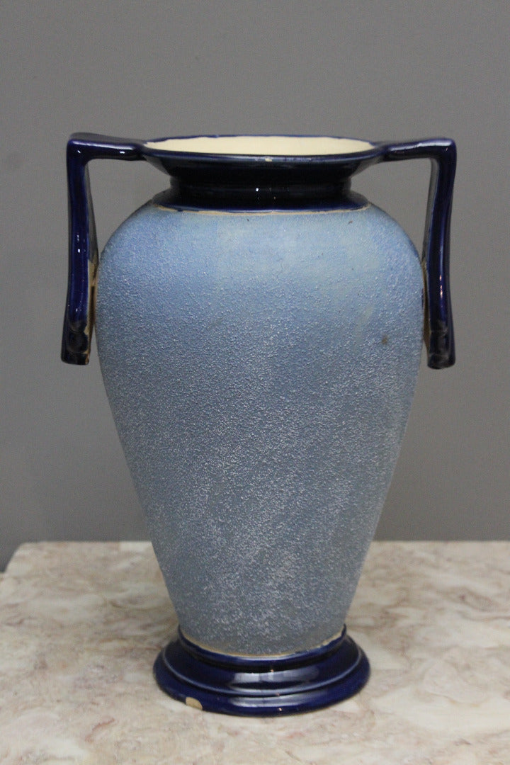 Large Art Deco Sand Glaze Vase - Kernow Furniture