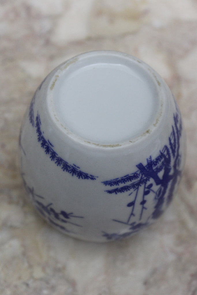 Oriental Blue & White Blossom Ginger Jar - Kernow Furniture
