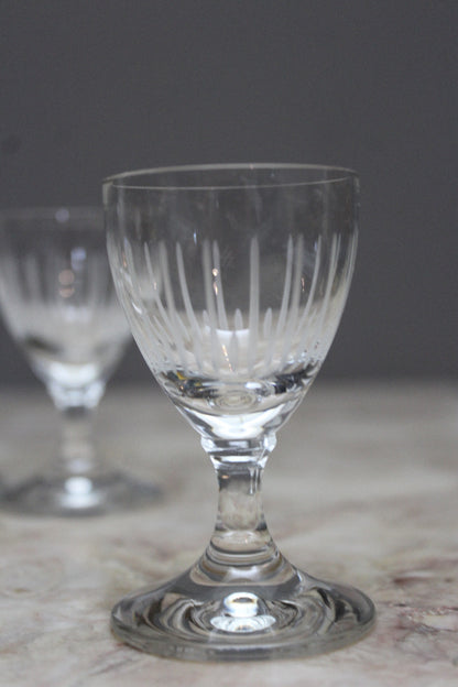 Set 4 Small Vintage Licquer Glasses - Kernow Furniture