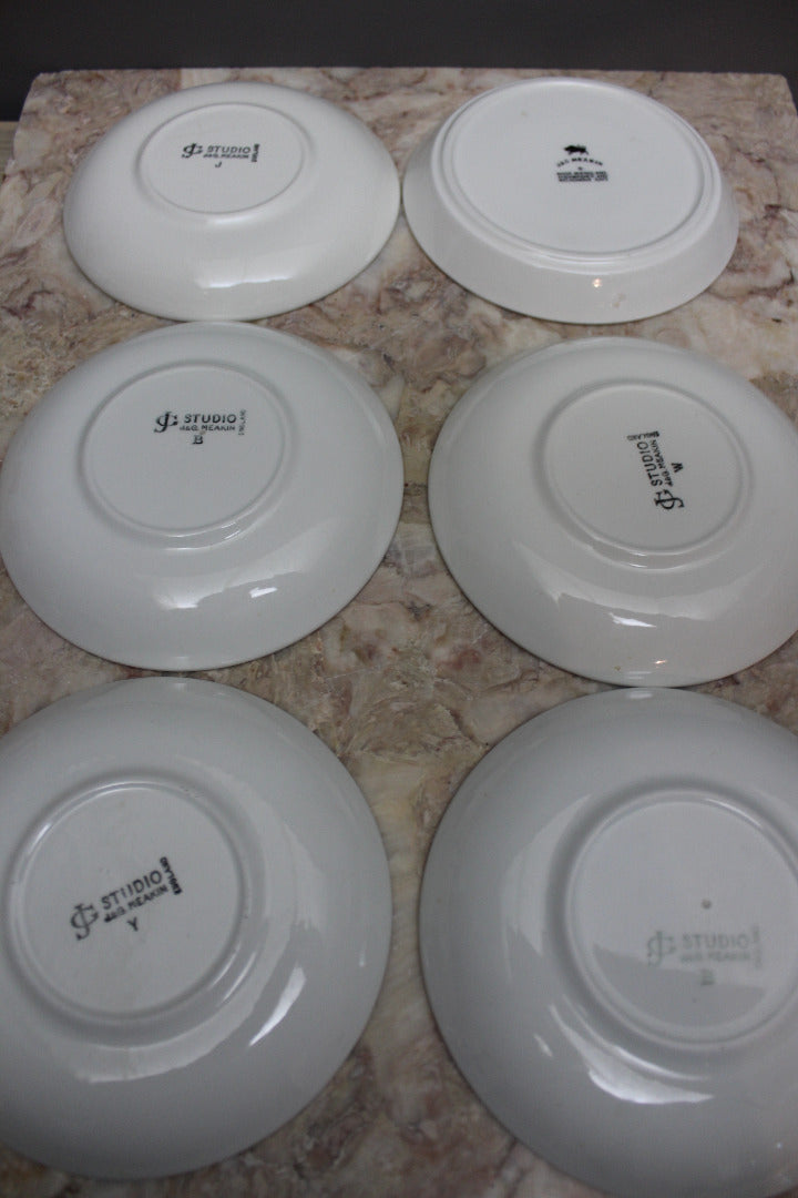 J G Meakin Coffee Set - 6 Cups Saucers Plates - Kernow Furniture