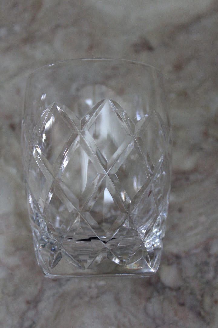 6 Small Cut Glass Tumblers - Kernow Furniture