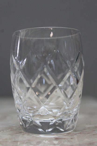 6 Small Cut Glass Tumblers - Kernow Furniture