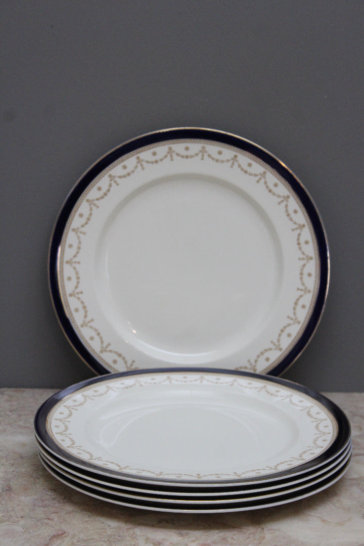 4 Alfred Meakin Bleu De Roi Dinner Plates - Kernow Furniture