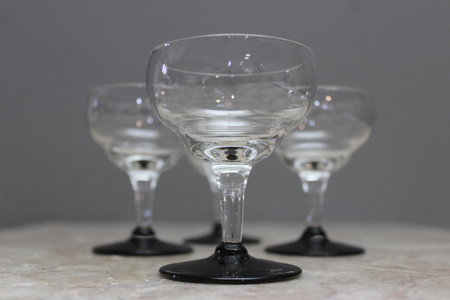 4 Vintage Licquer Glasses - Kernow Furniture