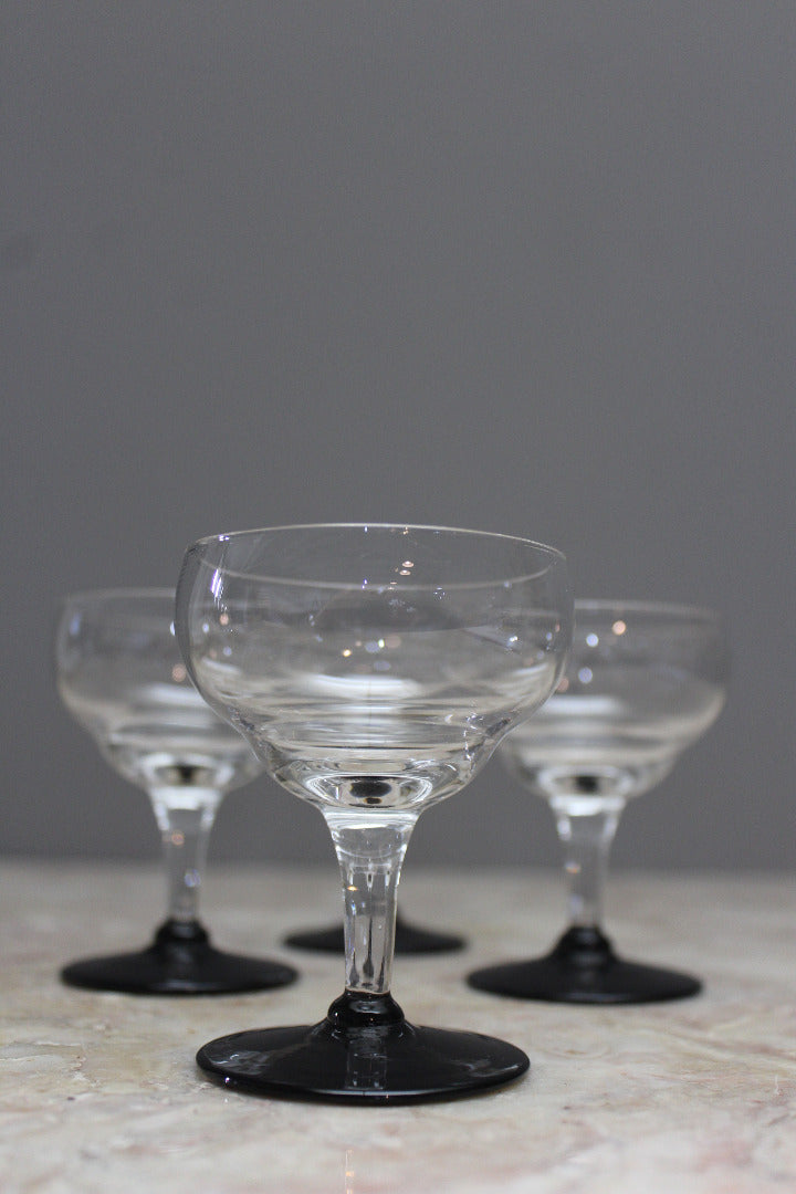 4 Vintage Licquer Glasses - Kernow Furniture