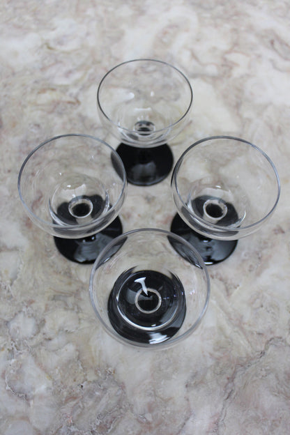 4 Vintage Licquer Glasses - Kernow Furniture