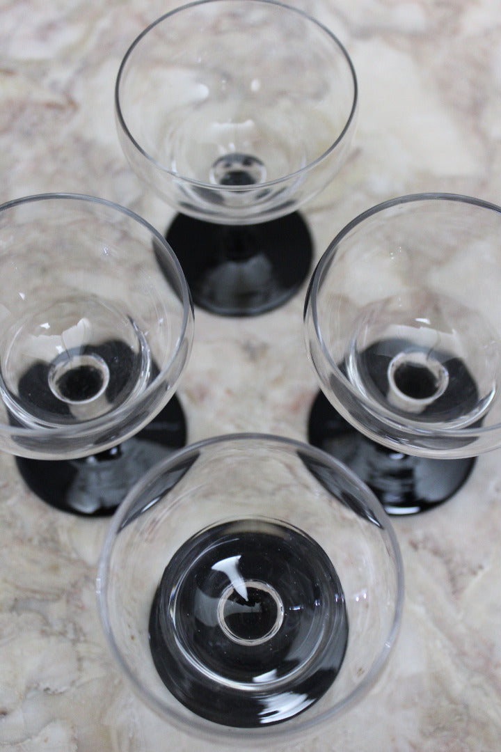 4 Vintage Licquer Glasses - Kernow Furniture