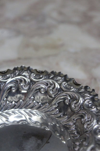 Pair Antique Silver Bon Bon Dishes - Kernow Furniture