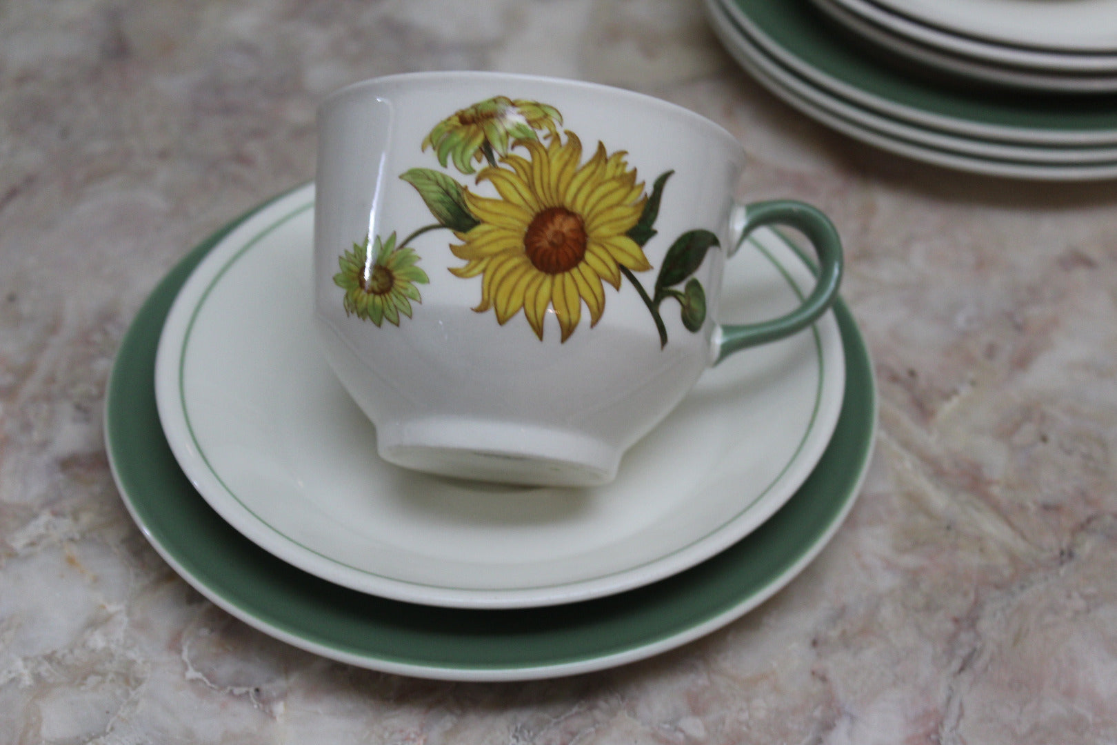 Wedgwood Sunflower China Tea Set - Kernow Furniture