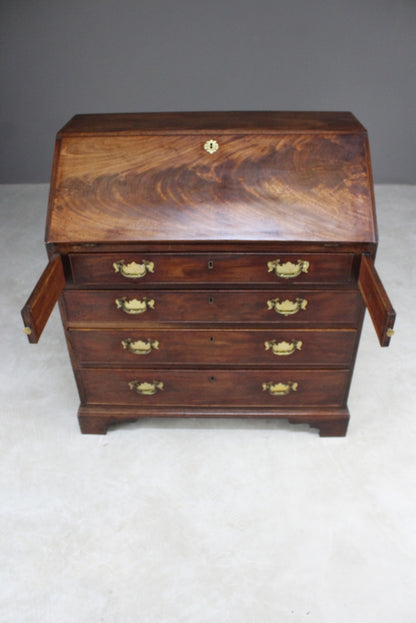 Antique Mahogany Writing Bureau - Kernow Furniture