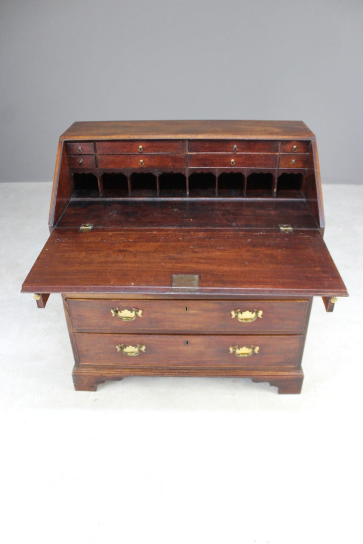 Antique Mahogany Writing Bureau - Kernow Furniture