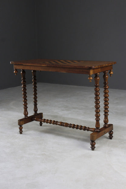 Antique Inlaid Games Occasional Table - Kernow Furniture