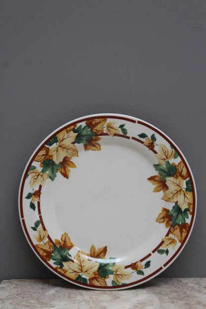 8 Autumn Leaf Dinner Plates - Kernow Furniture