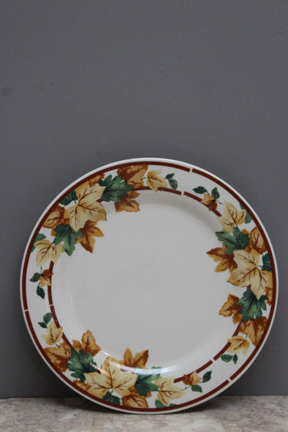 8 Autumn Leaf Dinner Plates - Kernow Furniture