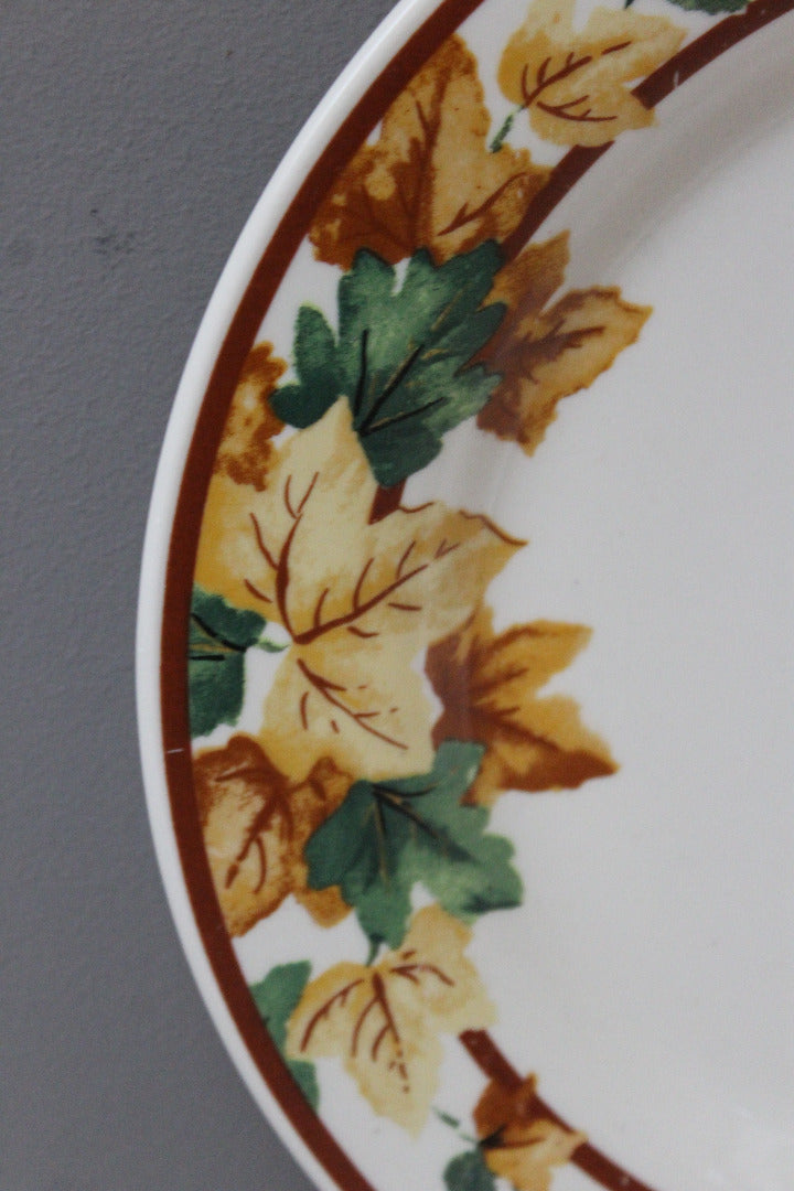 8 Autumn Leaf Dinner Plates - Kernow Furniture