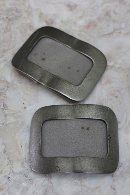 Pair Vintage Shoe Buckles - Kernow Furniture