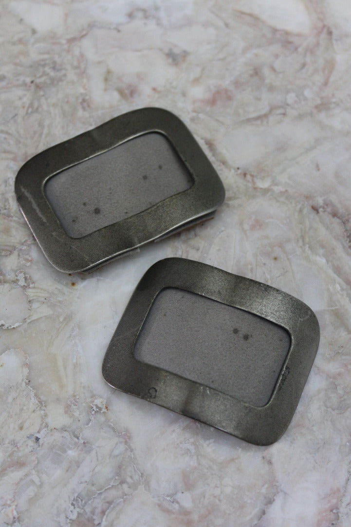 Pair Vintage Shoe Buckles - Kernow Furniture