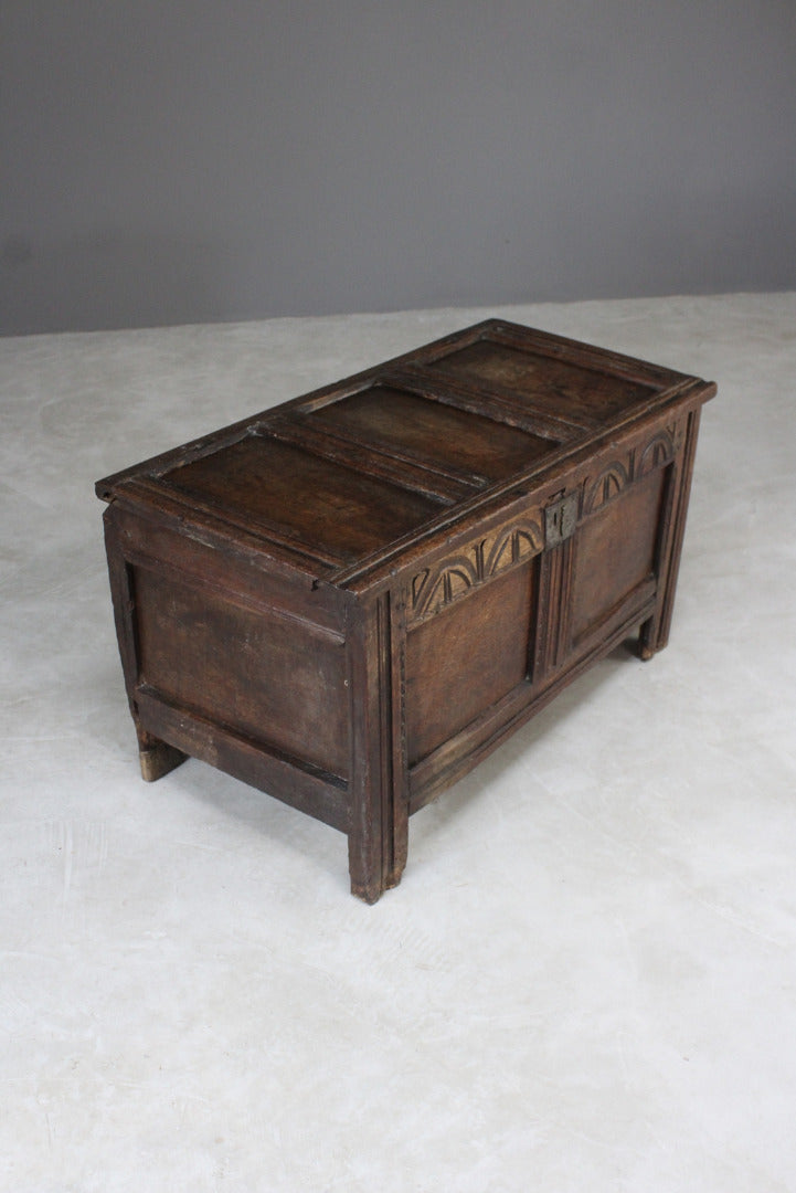 Antique 18th Century Oak Chest Coffer - Kernow Furniture