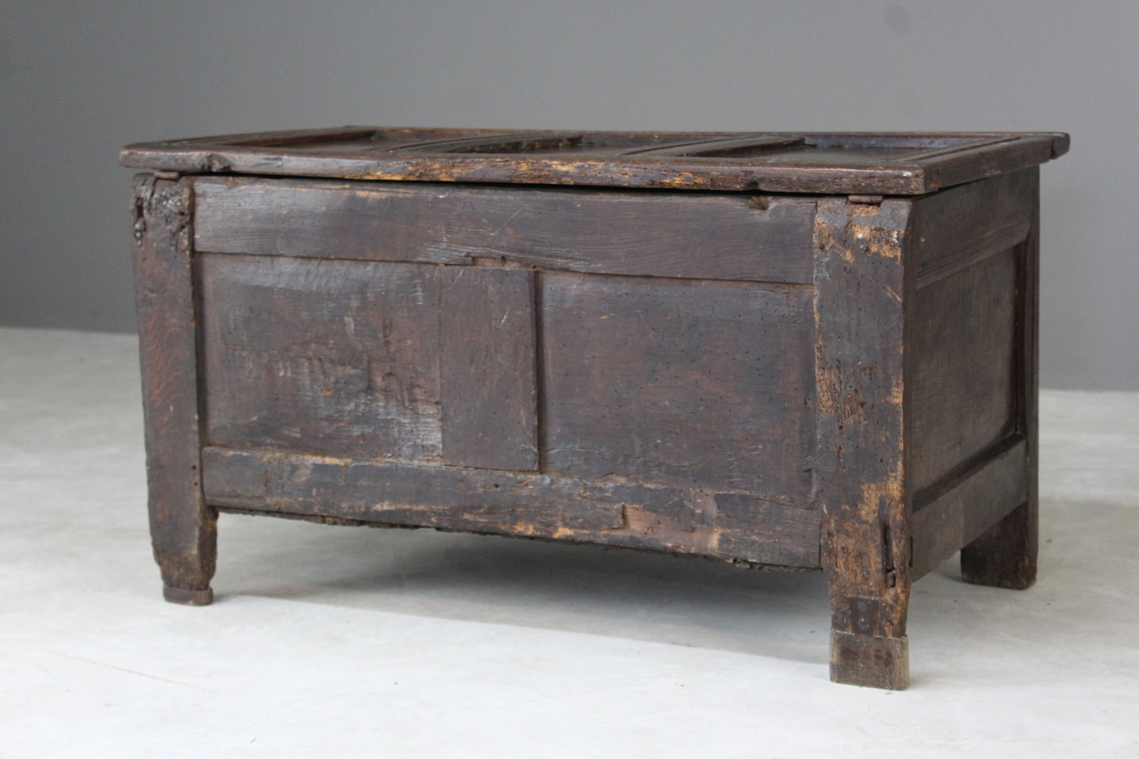 Antique 18th Century Oak Chest Coffer - Kernow Furniture