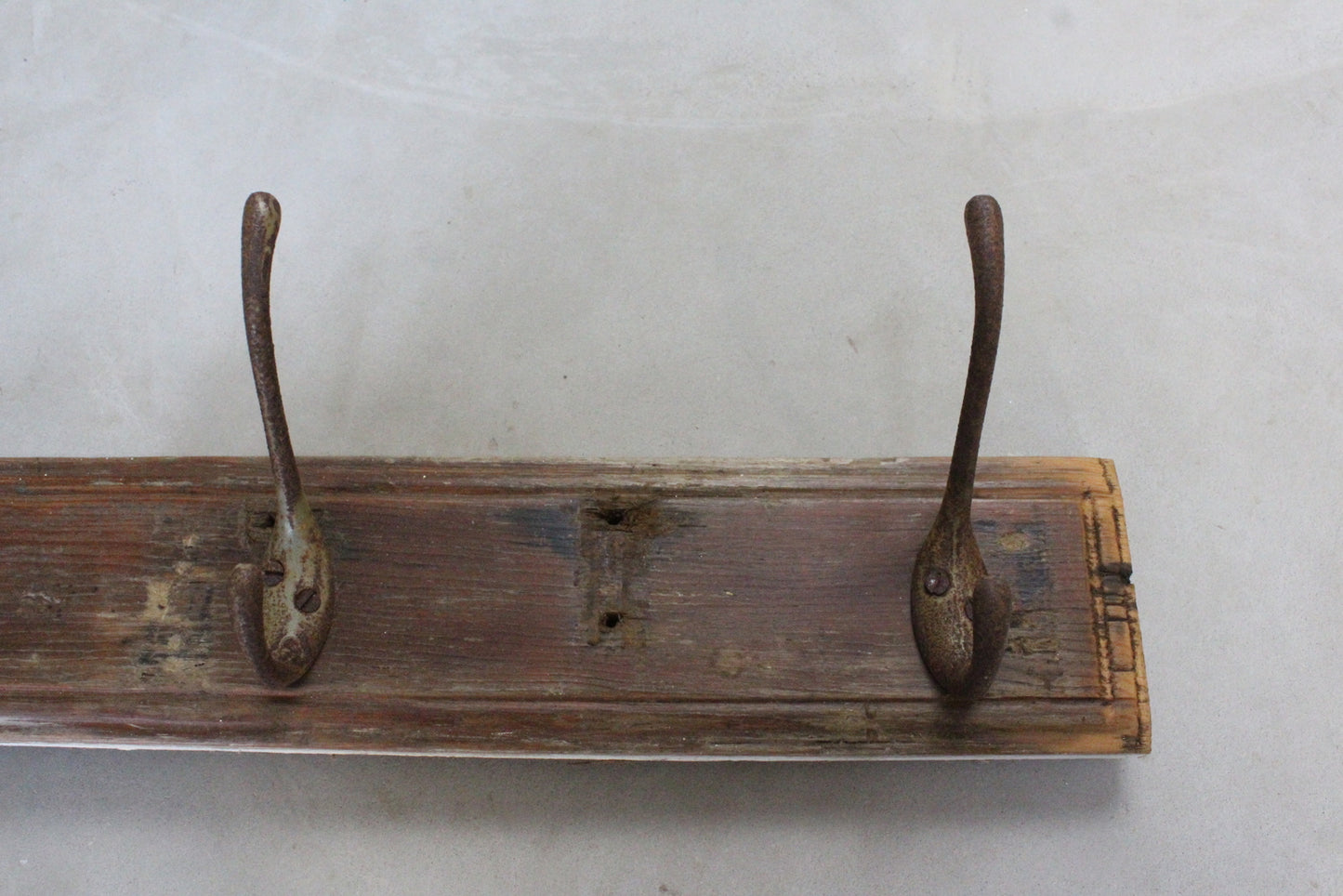 Large Vintage Coat Rail Hooks - Kernow Furniture