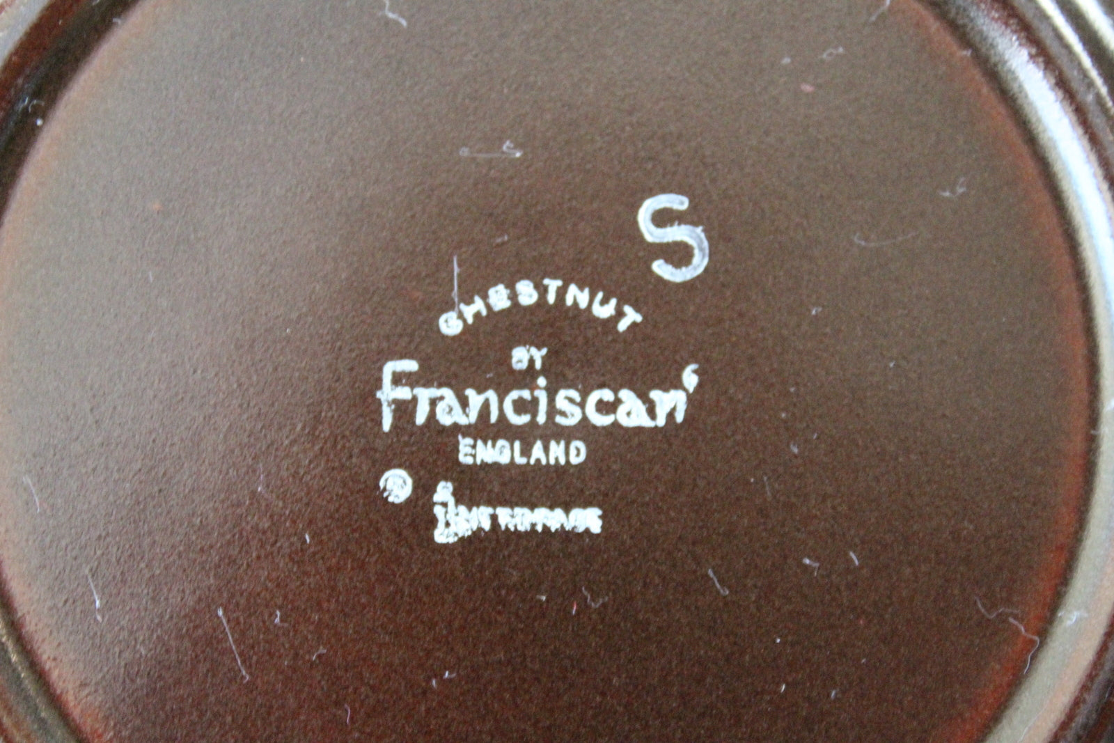 6 Franciscan Chestnut Bread Plate - Kernow Furniture