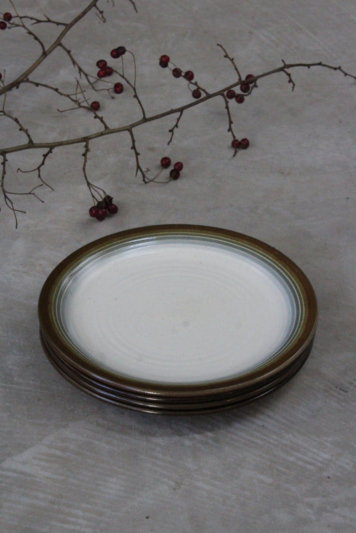 4 Franciscan Chestnut Dessert Plates - Kernow Furniture