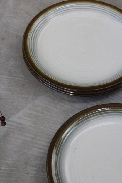 4 Franciscan Chestnut Dessert Plates - Kernow Furniture