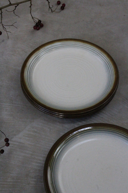 4 Franciscan Chestnut Dessert Plates - Kernow Furniture