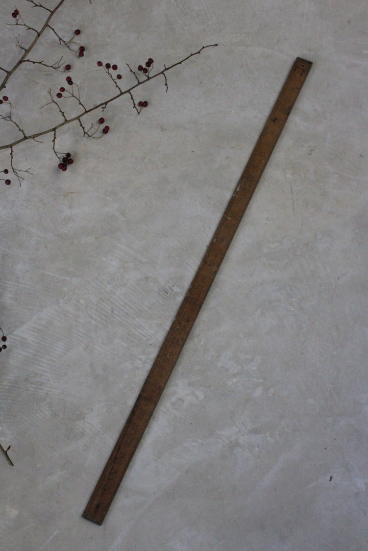 Vintage Wooden Yard Stick - Kernow Furniture