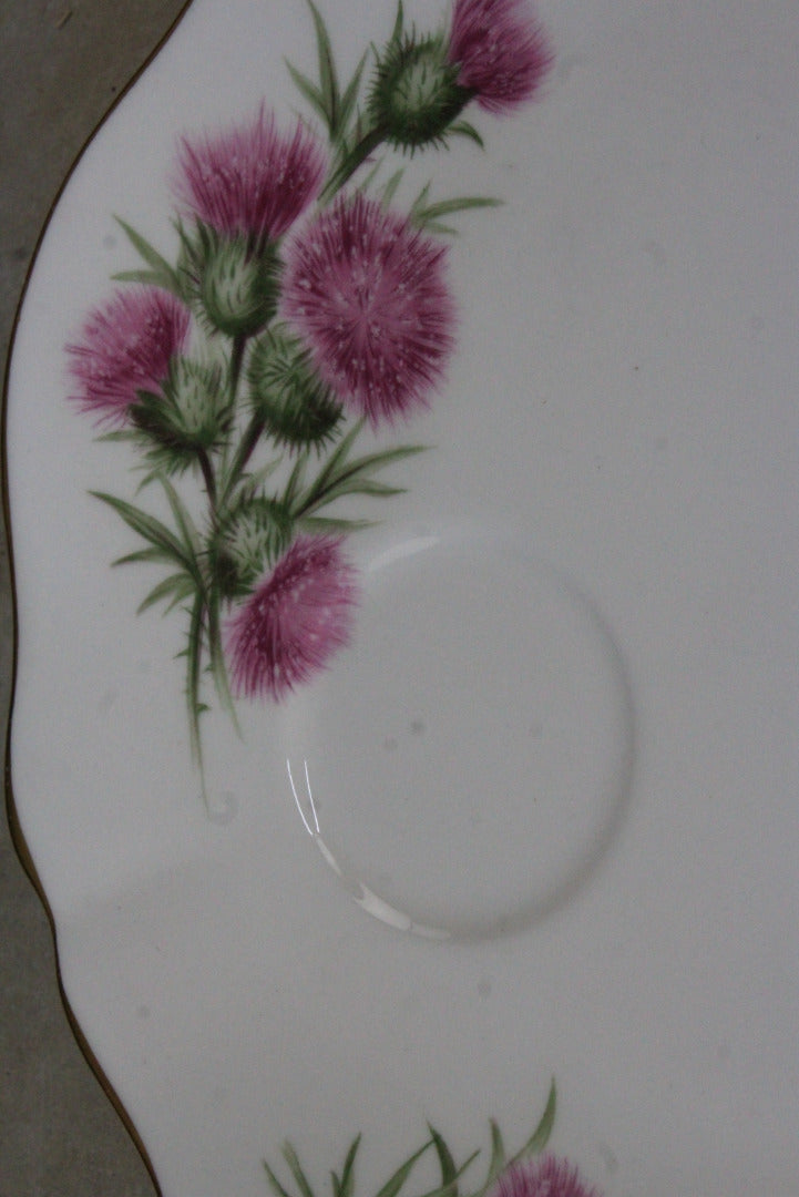 Colclough Thistle Snack Plate & Cup - Kernow Furniture