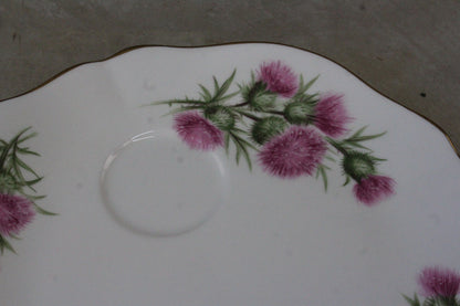 Colclough Thistle Snack Plate & Cup - Kernow Furniture