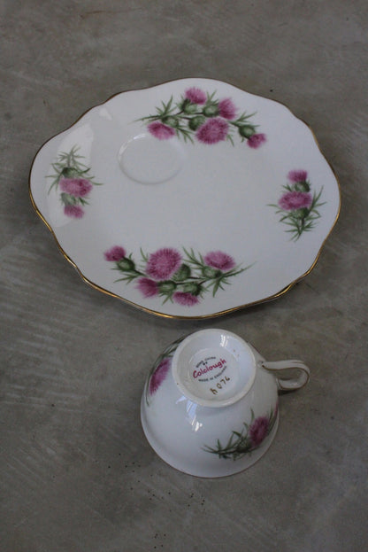 Colclough Thistle Snack Plate & Cup - Kernow Furniture