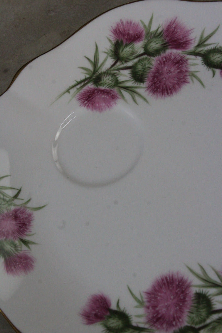 Colclough Thistle Snack Plate & Cup - Kernow Furniture