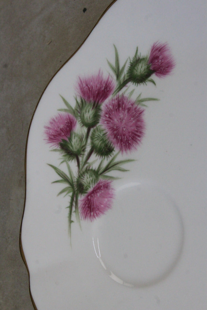 Colclough Thistle Snack Plate & Cup - Kernow Furniture