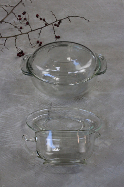 Pyrex Casserole Dish & Sauce Boat - Kernow Furniture