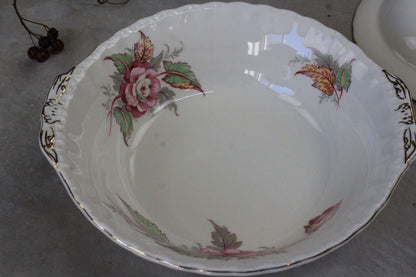 Grindley Rosedene Serving Bowl & 6 Dessert Bowls - Kernow Furniture