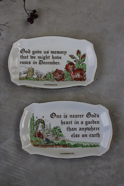 Buckfast Potteries Ashley Clough Pair Dishes - Kernow Furniture