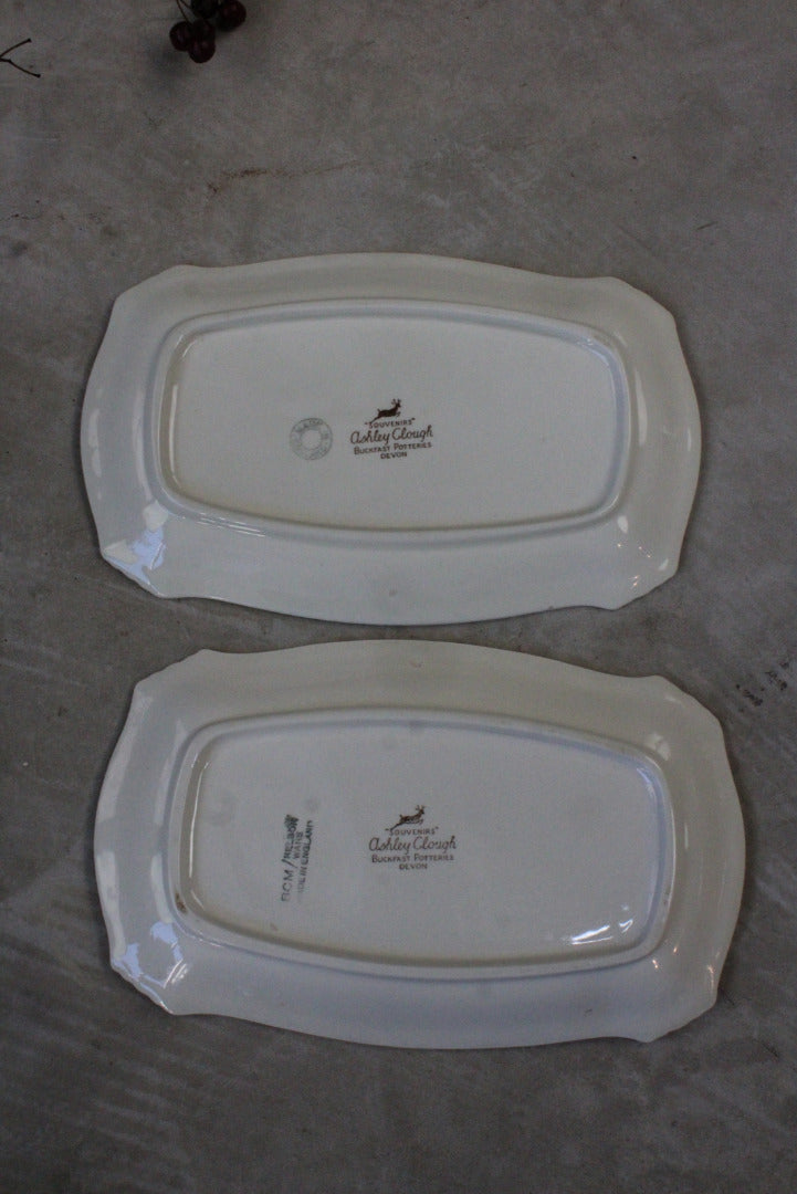 Buckfast Potteries Ashley Clough Pair Dishes - Kernow Furniture