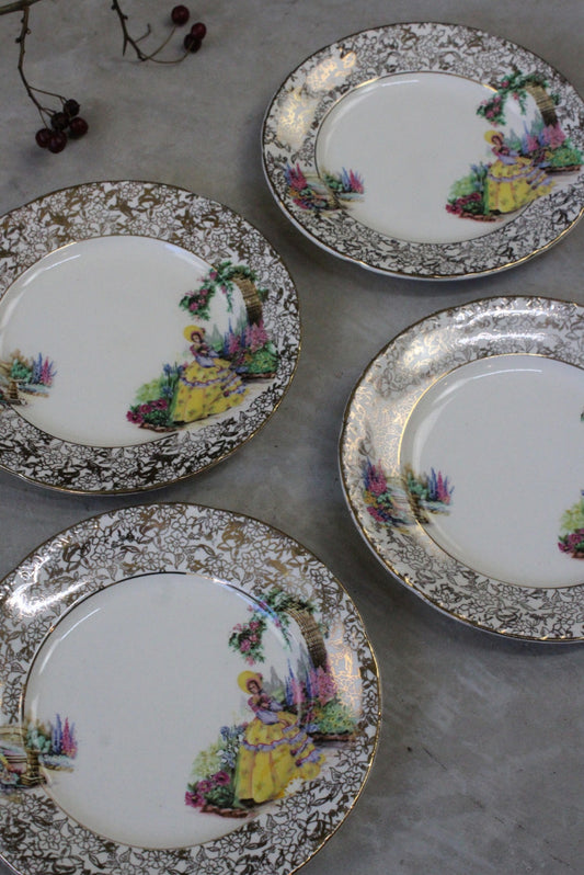 4 Norville Ware Cartwright & Edwards Plates - Kernow Furniture