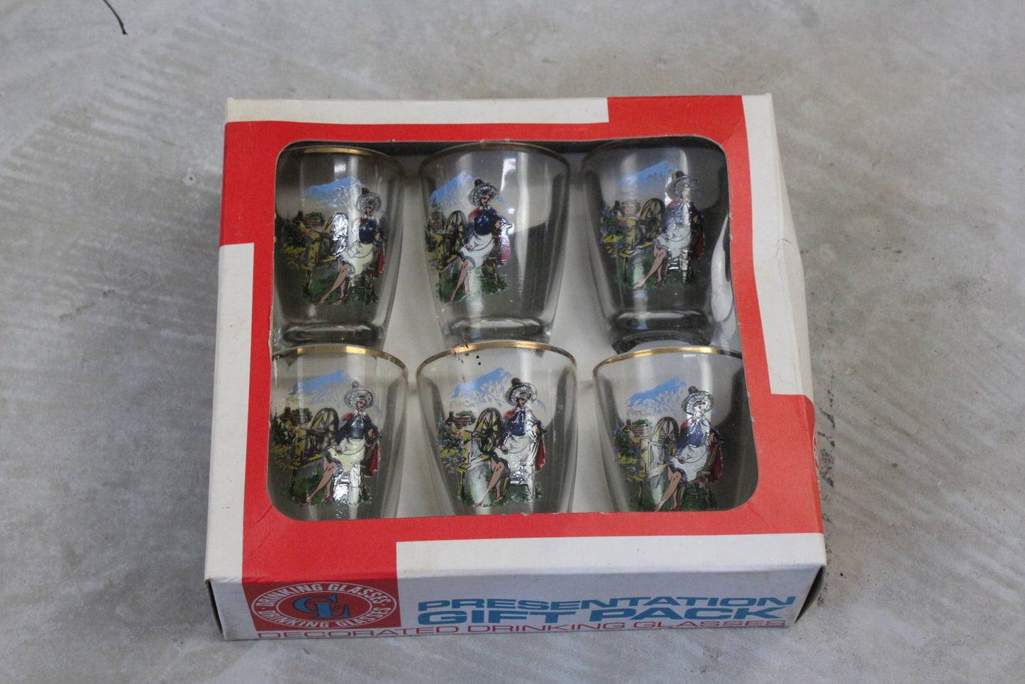 Retro Boxed Shot Glasses - Kernow Furniture