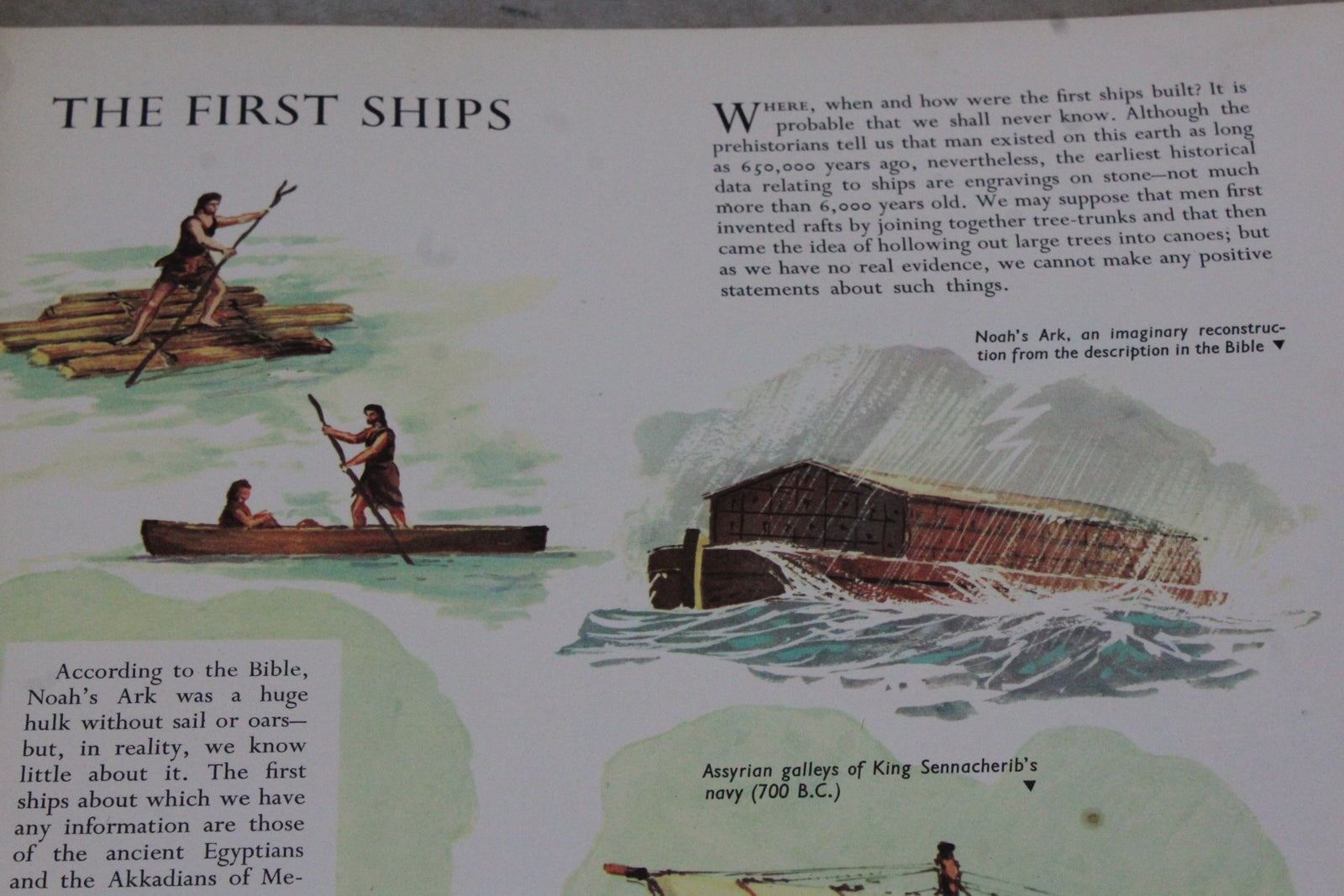 The Story of Ships - G Fouille Vintage Childs Book - Kernow Furniture