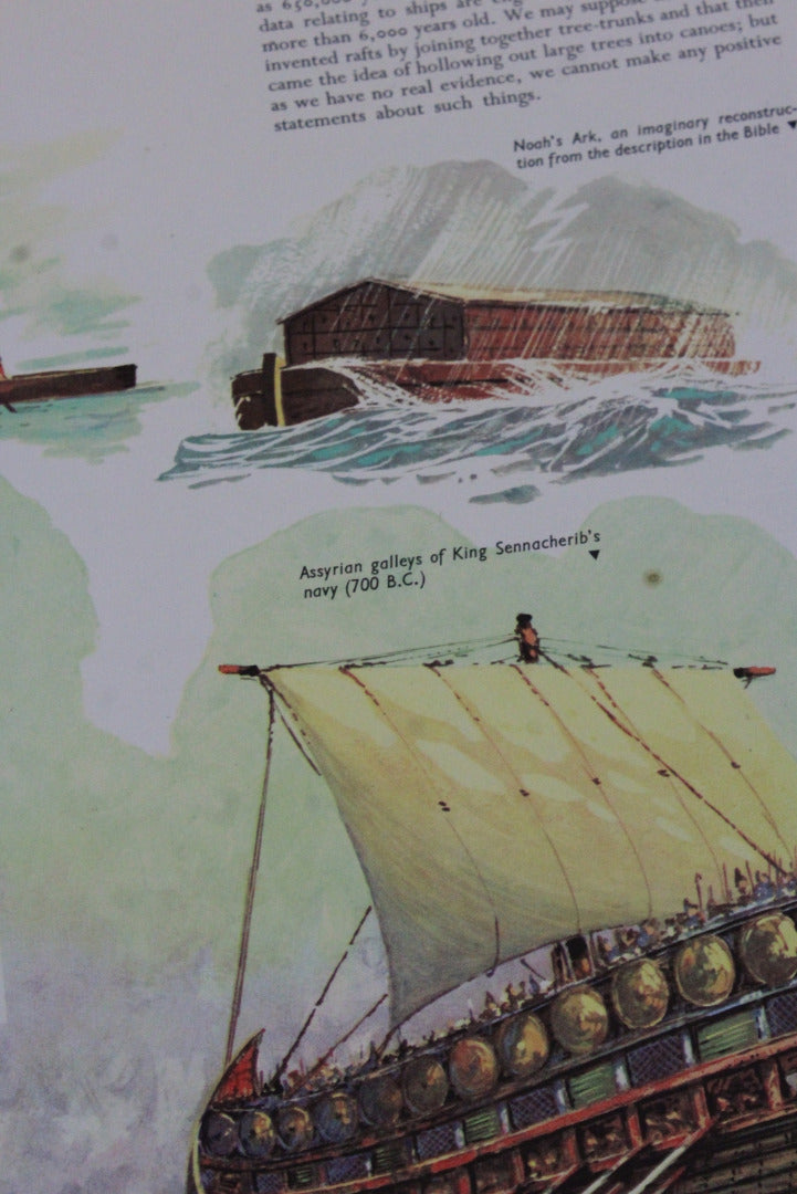 The Story of Ships - G Fouille Vintage Childs Book - Kernow Furniture