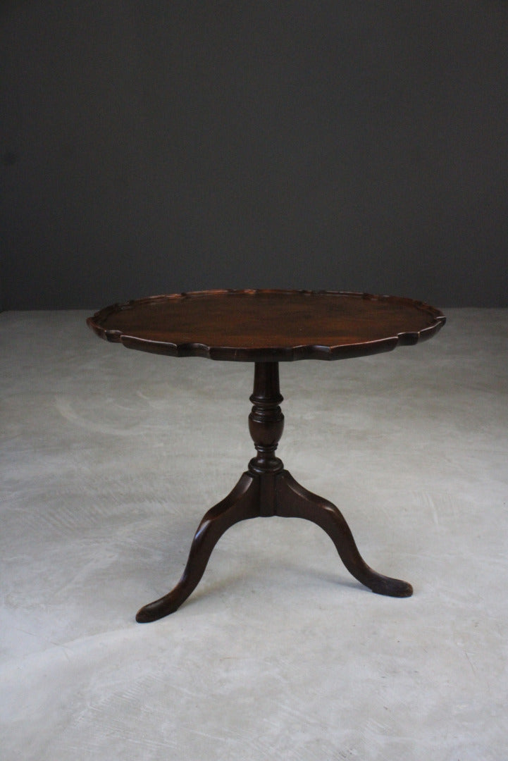 Mahogany Pie Crust Occasional Table - Kernow Furniture