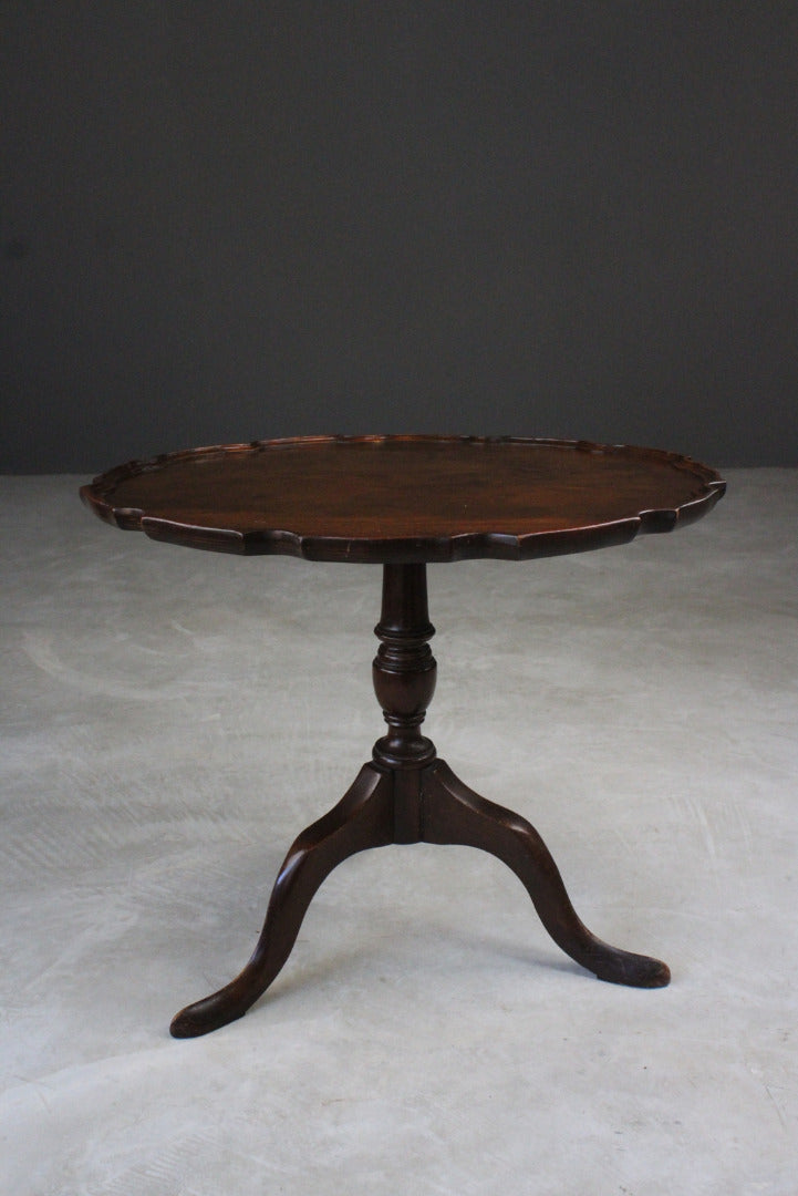 Mahogany Pie Crust Occasional Table - Kernow Furniture